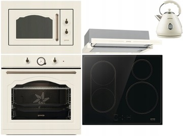 Zestaw RETRO GORENJE BOS67372CLI + BHP62CLI + GI6421CLBSC+ BM235CLI Kremowy