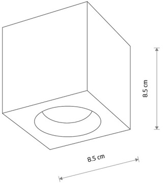 ПОТОЛОЧНЫЙ СВЕТИЛЬНИК ГЕРМЕТИЧЕСКАЯ ТРУБА КВАДРАТНЫЙ IP44 ЧЕРНЫЙ NOWODVORSKI PARANA 10718
