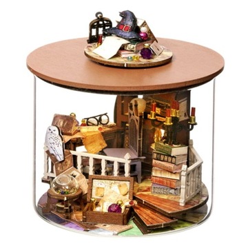 Miniaturowy domek DIY Komnata tajemnic Czary Magia Potter