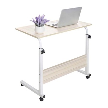 Мобильный столик для ноутбука/Мобильный журнальный столик - белый/бежевый