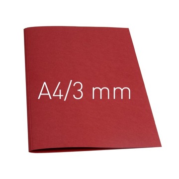 Termookładki Tlinen Plain A4 3mm 10szt BORDOWY