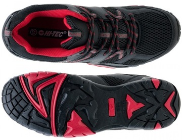 Hi-Tec ГОРОДСКАЯ ТРЕККИНГОВАЯ ОБУВЬ УДОБНАЯ, BREATHE RANGO, черно-красная 46