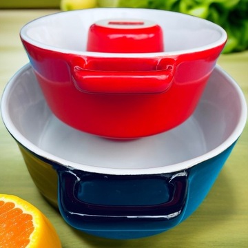 ZESTAW CIĘŻKICH NACZYŃ DO DAPIEKANIA DO PIEKARNIKA KUCHNI LASAGNE PIZZERIA