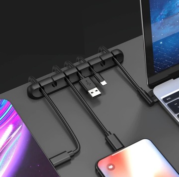 КАБЕЛЬНЫЙ ОРГАНАЙЗЕР ДЛЯ НАСТОЛЬНОГО СИЛИКОНОВОГО САМОКЛЕЯЩЕГОСЯ ДЕРЖАТЕЛЯ