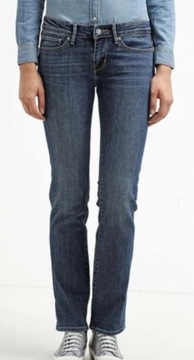 Spodnie jeansy damskie Levi’s 714 Straight 24/34