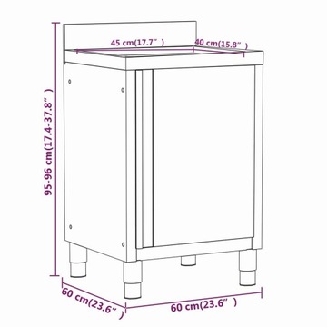 SZAFKI GASTRONOMICZNE 2SZT STAL NIERDZEWNA