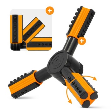 Роторный садовый разбрызгиватель с 45 форсунками для травы и цветов, 130 м2