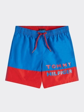 TOMMY HILFIGER NIEBIESKIE KĄPIELÓWKI LOGO (8-10L)