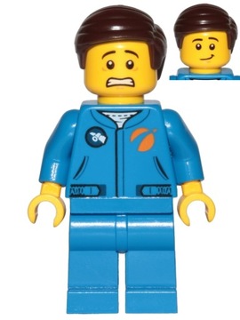 A13*LEGO SPACE FIGURKA KOSMONAUTA ASTRONAUTA na TRENINGU, NOWY