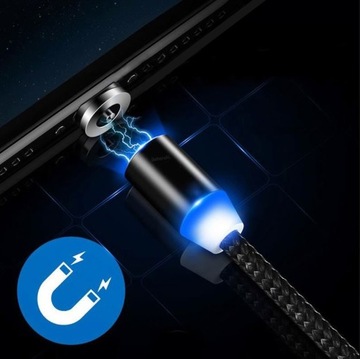 МАГНИТНЫЙ КАБЕЛЬ 3в1 MICRO TYPE-C USB-C к IPHONE