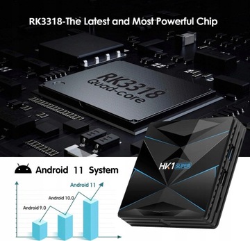 ТВ-приставка Android 11.0 Smart TV Box HK1 Super 4 ГБ 64 ГБ