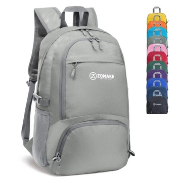 ZOMAKE Big Backpack Lightweight Hiking Foldable Backpack 35L Water Resistan