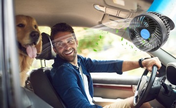 АВТОМОБИЛЬНЫЙ ВЕНТИЛЯТОР ОХЛАЖДАЮЩИЙ ВЕНТИЛЯТОР 12 В 360° ДЛЯ АВТОМОБИЛЬНОГО ТИХОГО 6-ДЮЙМОВОГО ВНЕДОРОЖНИКА