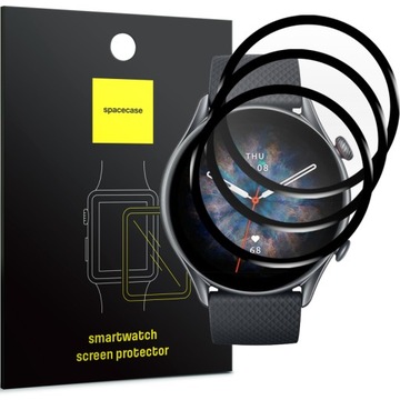 3X SZKŁO HYBRYDOWE SPACECASE DO AMAZFIT GTR 3 PRO