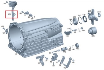 MERCEDES АКПП 722 Маслозаливная трубка коробки передач