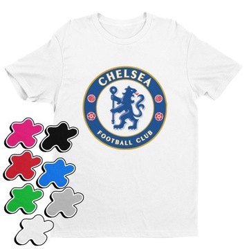 KOSZULKA T-SHIRT DZIECIĘCA Z NADRUKIEM PIŁKA NOŻNA CHELSEA RÓŻNE-XL 158-164