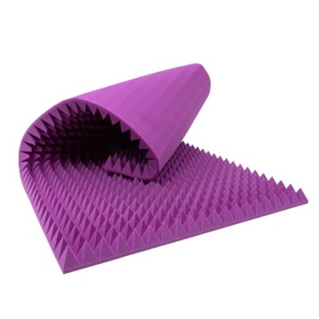Akustická pěna panel 6 cm pyramida eliminující šum, stylová fialová