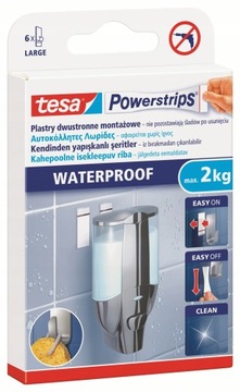 Plastry montażowe tesa POWERSTRIPS wodoodporne 2kg