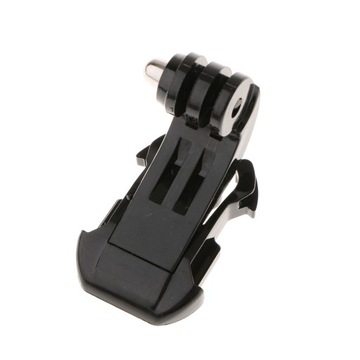 Клейкая пряжка с изогнутым J-образным крючком для шлема, плоское крепление