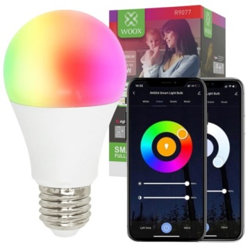Żarówka LED E27 Zigbee SMART 10W RGB CCT Inteligentna TUYA SMART LIFE WOOX