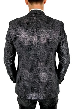 GIOVANNI PERA Marynarka męska DS03 srebrna 64