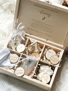 ДЕРЕВЯННАЯ ШКАТУЛКА НЕОБХОДИМЫЕ СУВЕНИРЫ СВЯТОГО КРЕЩЕНИЯ ПОДАРОК ​​НА КРЕЩЕНИЕ