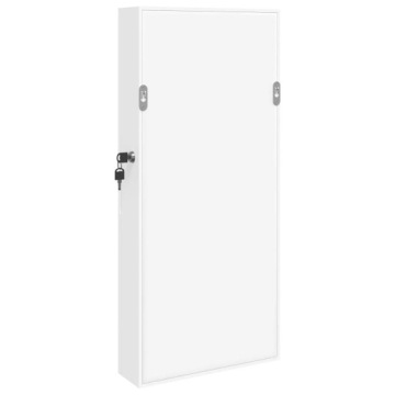 ПОДВЕСНОЙ ШКАФ ДЛЯ УКРАШЕНИЙ С ЗЕРКАЛОМ БЕЛЫЙ 30X8,5X67 СМ