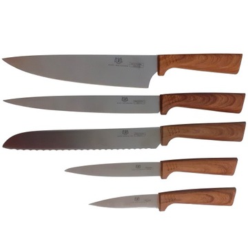 НАБОР КУХОННЫХ НОЖЕЙ В БЛОКЕ, 5 ШТ, НАБОР ТРУБ