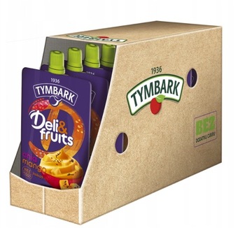 Tymbark Mus Deli&fruits o smaku mango z nasionami chia 170 g x 10 sztuk