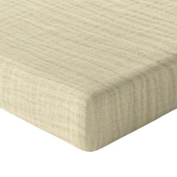 PRZEŚCIERADŁO DO ŁÓŻECZKA 160x80 MUŚLINOWE 100% Z GUMKĄ PRODUKT POLSKI