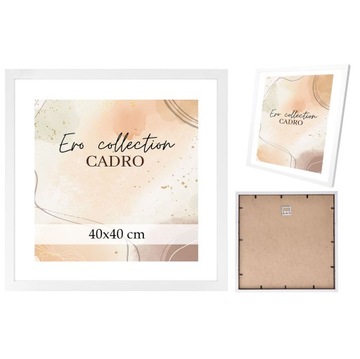 Рамка для фото 40х40, белая квадратная рамка