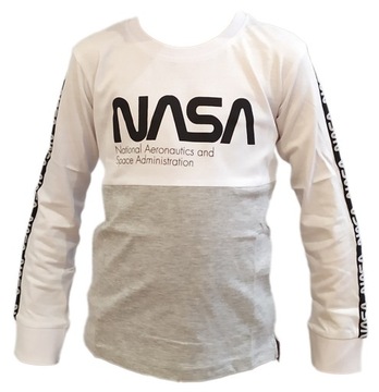 BAWEŁNIANA BLUZKA CHŁOPIĘCA NASA R134 9 LAT