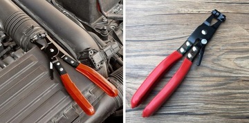 SZCZYPCE DO OPASEK ZACISKOWYCH ROZPRĘŻNYCH PROSTE ZESTAW SZCZYPIEC 2 SZTUKI