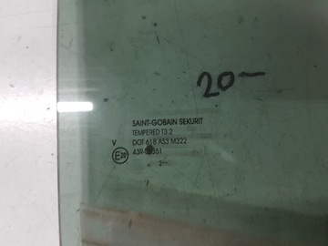 KIA VENGA I 12R SKLO (OKNO) DVEŘE PRAVÁ ZADNÍ