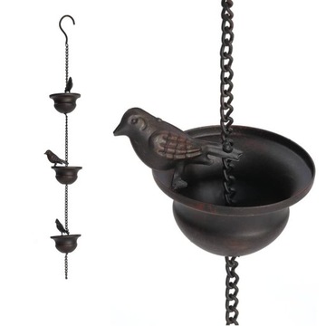 ŁAŃCUCH RYNNOWY RURA SPUSTOWA BIRDS CUP 150CM