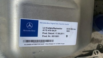MERCEDES SLK SLC R172 NÁDRŽ PALIVA BENZÍN
