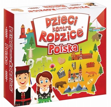 DZIECI KONTRA RODZICE POLSKA GRA PLANSZOWA NOWA