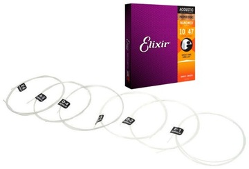 Elixir 16052 NanoWeb Phosphor Bronze 12-53 struny