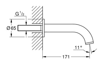 ИЗЛИК ДЛЯ ВАННЫ GROHE ATRIO CHROME 13139003