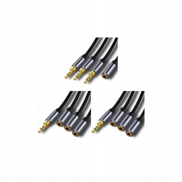 3 X (Multi) 3.5mm Słuchawki Rozdzielacz