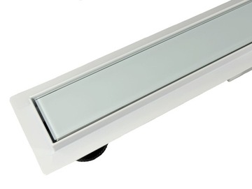 ODPŁYW LINIOWY BIAŁY BIAŁE SZKŁO 70 CM