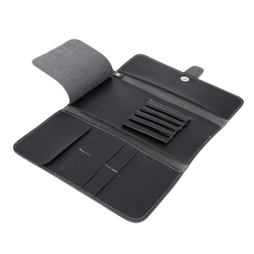 Черные парикмахерские ножницы из ПУ, расческа для салона