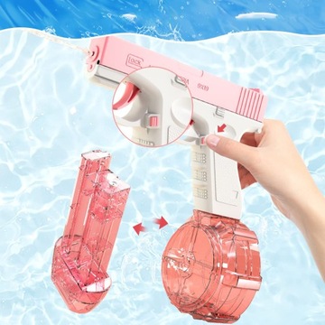 СЕРИЯ ЭЛЕКТРИЧЕСКИХ ВОДЯНЫХ ПИСТОЛЕТОВ GLOCK, СТРЕЛЬБА ДО 8 М, ЗАРЯДКА через USB