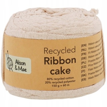 Włóczka ekologiczna Alison&Mae Ribbon cake przędza bawełniana