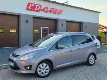 Ford C-MAX II Minivan 1.6 Duratec 105KM 2011 Ford Grand C-MAX Sliczny czarny grand Titanium 2011 1.6b zarejestrowany gw