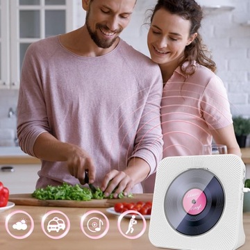 CD-ПЛЕЕР BLUETOOTH С ДИНАМИКАМИ, ПОРТАТИВНЫЙ HI-FI ДИНАМИК CD-ПЛЕЕР