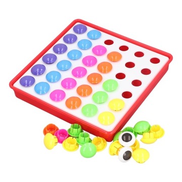 Доска для колышков в виде грибов. Мозаика своими руками. Головоломка для детей.