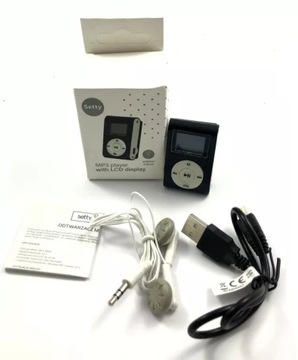 ODTWARZACZ MP3 SETTY Z SŁUCHAWKAMI