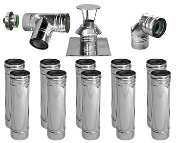 WKŁAD 80/125 PIECE KONDENSACYJNE TURBO REWIZJA 10m
