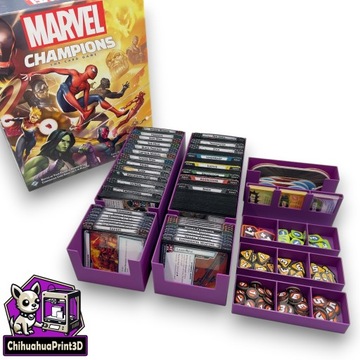 Чемпионы Marvel - вставка/организатор - 3D -печать